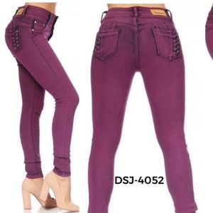 DSJ-3298 Colombian Design Butt lifting Skinny Jean